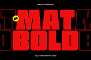 CS Matbold – Modern Thick Font, a Sans Serif Font by Craft Supply Co. (Thumbnail 1 of 8)