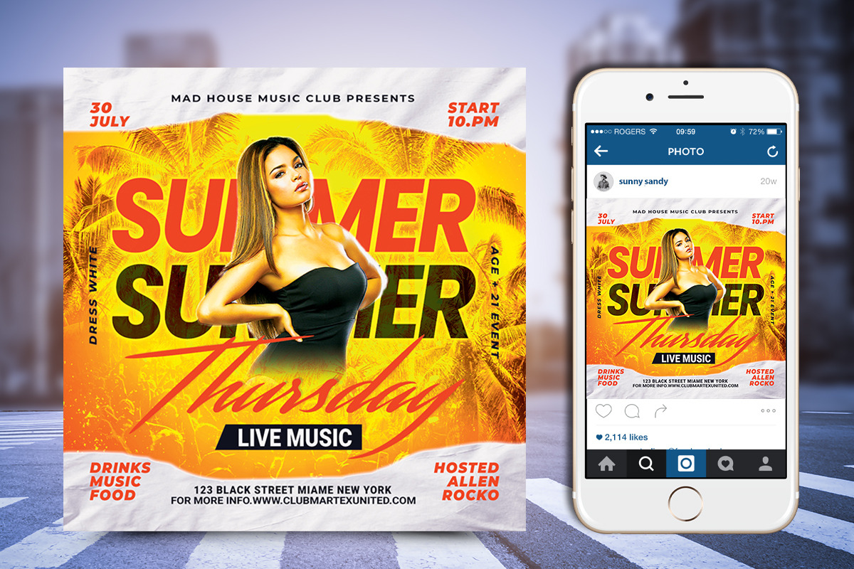 Summer Flyer, a Flyer Template by Poushe Design (Photo 2 of 3)