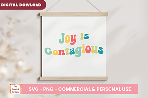 Joy Is Contagious SVG Cut Files