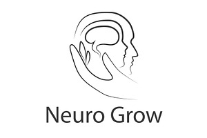 Neuro logo for growth of brain, a Person Illustration by LogosDen