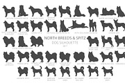 North breeds and Spitz Silhouettes, an Animal Illustration by pet design shop (Thumbnail 2 of 10)