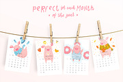 Funny pig - calendar 2019, a Seasonal Illustration by Artnis (Thumbnail 3 of 12)