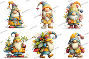 Whimsical Gnome Clipart, an Illustration by DreamArtGraphic (Thumbnail 2 of 5)