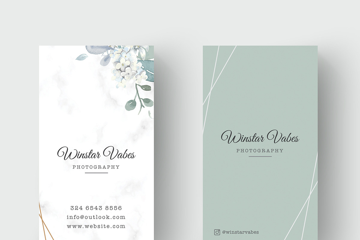 Photography Business Card, a Business Card Template by TelaTemplates (Photo 1 of 7)