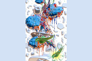 Abstract Liquid 3D Sculptures, a Decorative Illustration by StockVerse Creative (Thumbnail 2 of 4)