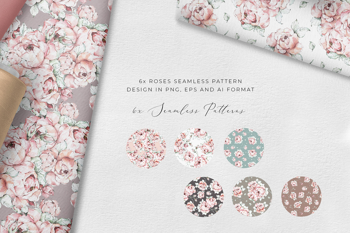 Watercolor Roses Clipart, an Illustration by WalaPalette (Photo 11 of 11)