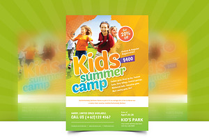 Kids Summer Camp Flyer Template