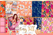 Fall Autumn seamless patterns, a Pattern Graphic by Libby Wishes (Thumbnail 1 of 3)