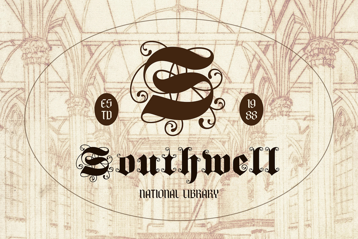 CS Bulma – Blackletter Font, a Blackletter Font by Craft Supply Co. (Photo 8 of 8)