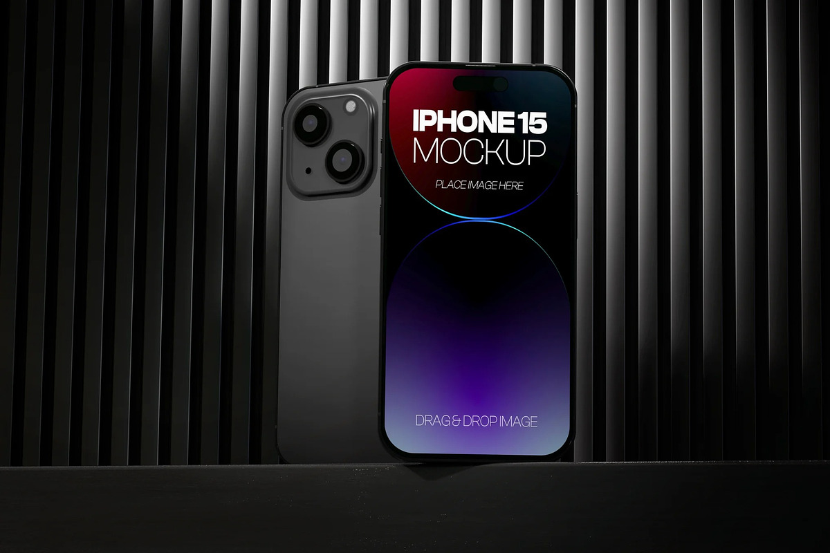 Iphone 15 Mockup, an iPhone Mockup by Hubzway (Photo 2 of 2)