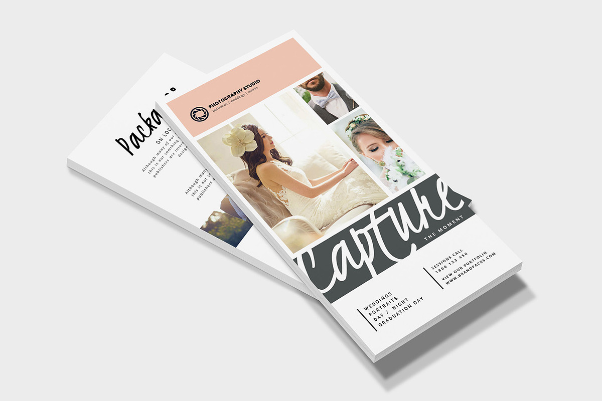 Wedding Photography DL Card Template, a Card Template by BrandPacks (Photo 4 of 4)