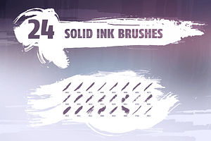 Solid ink brush pack