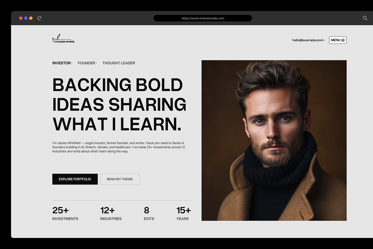 FounderSphere – Resume Figma UI Kit, an UI Kit Template by TNCFlow (Photo 2 of 5)