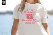 Meditating Panda T-Shirt Design, an Animal Illustration by shaondesigns (Thumbnail 3 of 6)