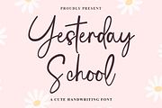 Yesterday School, a Handwritten Font by FreshTypeINK (Thumbnail 1 of 8)