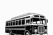 City bus silhouette flat desin, an Illustration by Amazin_art (Thumbnail 4 of 7)