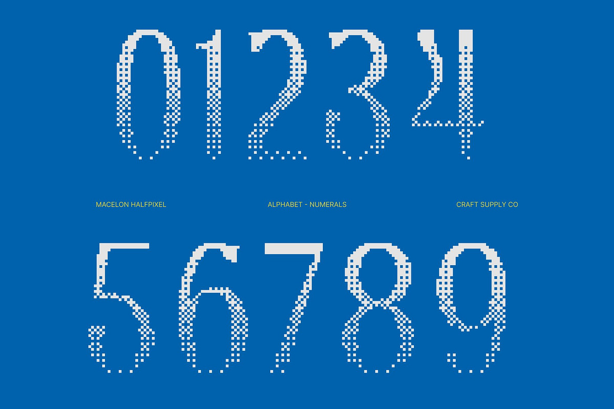 Macelon Halfpixel, a Sans Serif Font by Craft Supply Co. (Photo 4 of 8)