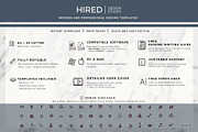 Sales Resume and Cover Letter, CV, a Resume Template by HIRED Design Studio (Thumbnail 6 of 12)