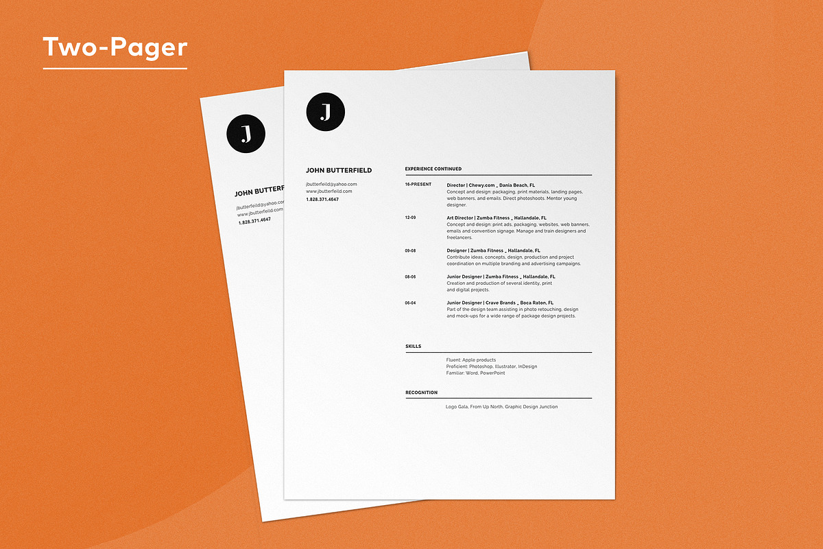 Glyph | Minimal | Free Logo | Clean, a Resume Template by Resumodo (Photo 2 of 8)
