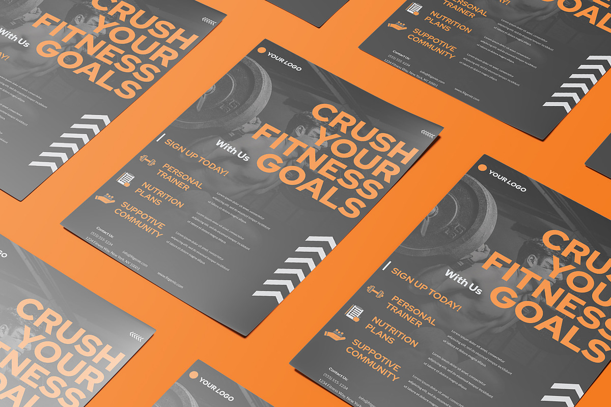 Fitness - Poster Template, a Poster Template by StreaksideStd (Photo 2 of 3)