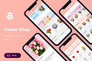 Flower Ordering App | Flower Shop, an UI Kit Template by Opus LabWorks (Thumbnail 1 of 7)