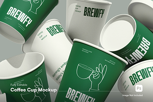 Paper Coffee Cup Mockup, a Cups & Container Mockup by graphicsauce