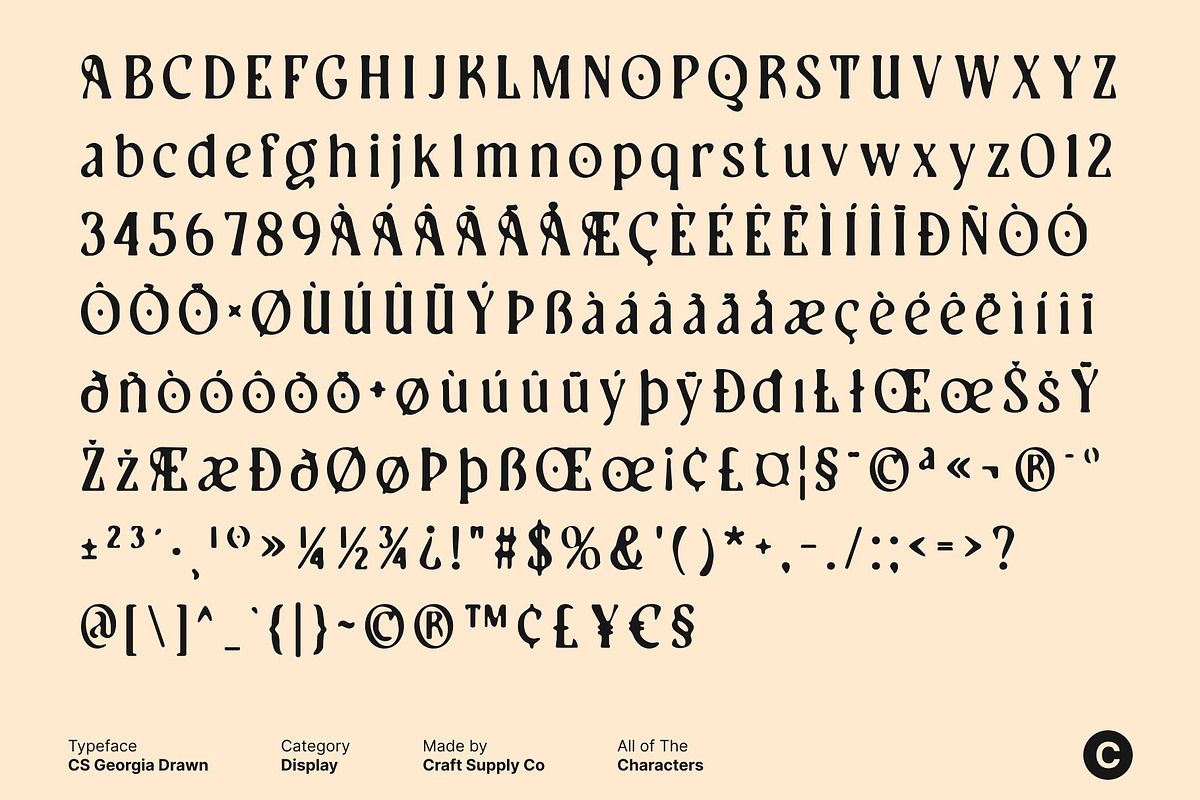 CS Georgia Drawn, a Serif Font by Craft Supply Co. (Photo 8 of 8)
