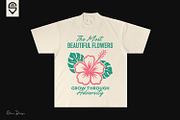 Inspiring Hibiscus Floral T-shirt, a Graphic by shaondesigns (Thumbnail 5 of 5)
