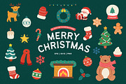 Christmas Hand drawn Illustrations, a Decorative Illustration by Victoruler (Thumbnail 1 of 2)