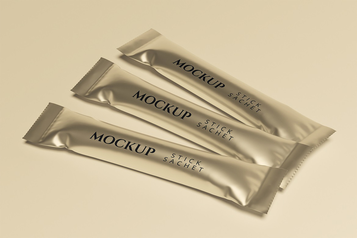 Stick Sachet Mockup, an Advertising Mockup by HanaSaka_Studio (Photo 5 of 5)