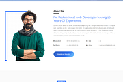 Minimal Developer Portfolio HTML, a Bootstrap Template by Themeplaza (Thumbnail 2 of 7)