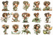Whimsical Summer Fairy Clipart, an Illustration by OK Design (Thumbnail 3 of 6)