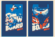 -50% Snowboard Posters&T-Shirt print, a Person Illustration by Alexander Baidin (Thumbnail 5 of 7)