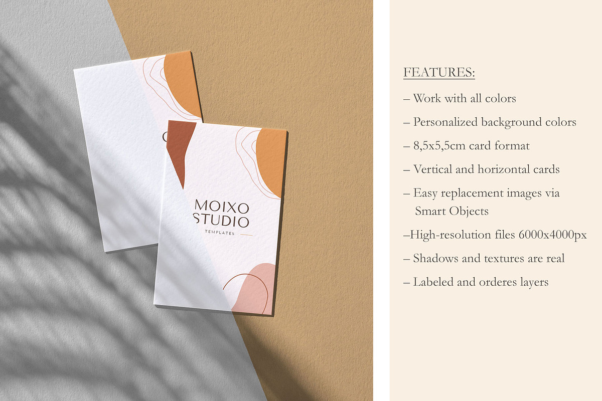 4 Photo-based Card Mockups, a Product Mockup by Moixo studio (Photo 2 of 7)
