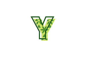 Modern Elegant Letter Y Nature Logo