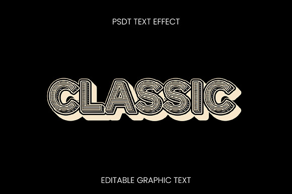 Vintage Outline 3D Text Effect preview 3
