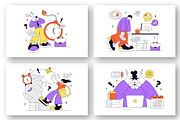 10 Work Burnout Illustration, a Person Illustration by denayunebgt (Thumbnail 2 of 4)