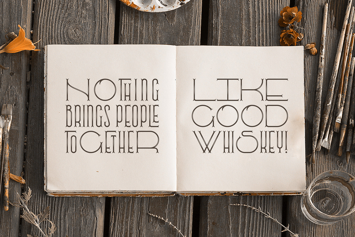 Fishtail font and mockup, a Serif Font by Gleb Guralnyk (Photo 3 of 6)