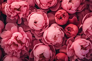 Blooming Peony flowers composition, a Nature Photo by Textures & Backgrounds