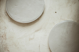 Ceramics in pottery workshop set featuring art, ceramic, and clay