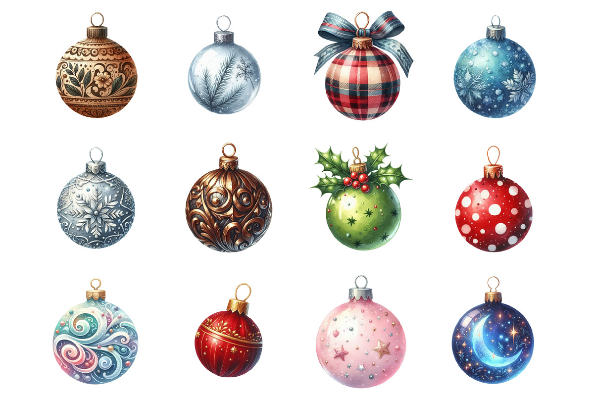 Bauble Clipart, an Illustration by Design Market (Photo 3 of 4)