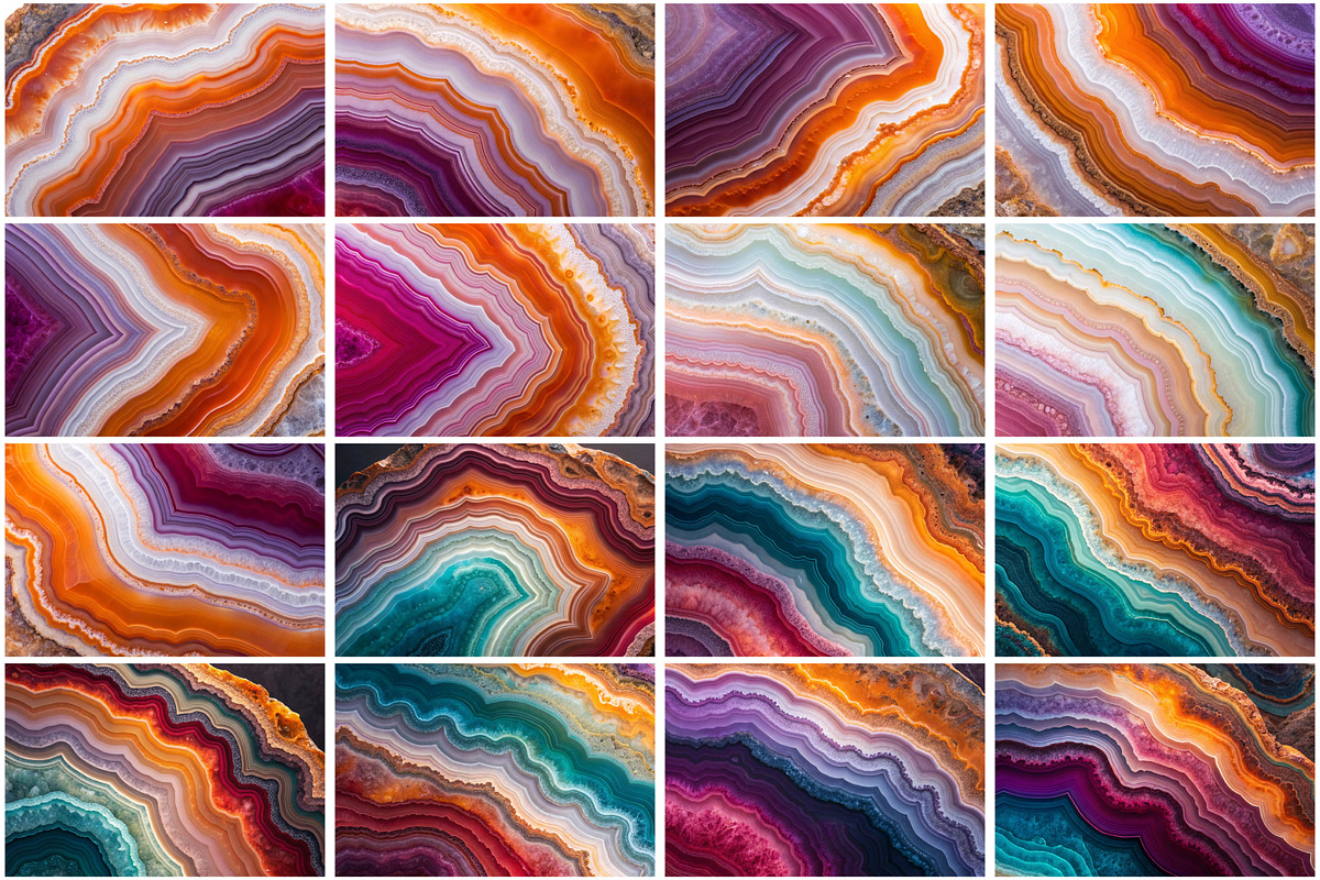 Agate Texture Digital Papers, a Texture Graphic by Forhadx5 (Photo 2 of 11)