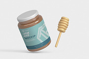 Honey Jar Mockup, a Packaging Mockup by tiyasprabawa (Thumbnail 4 of 5)