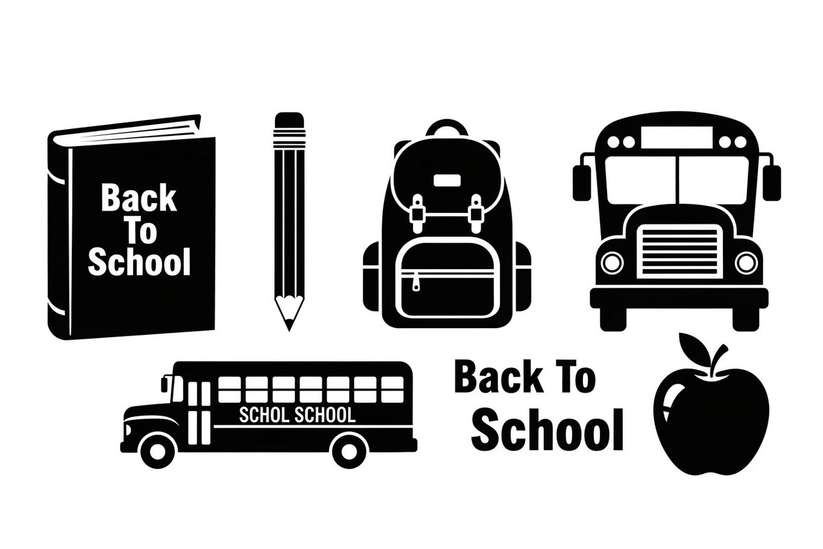 Back To School Silhouette Bundle, an Illustration by Designer_Momina (Photo 46 of 51)