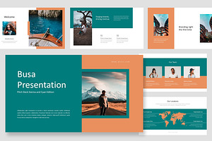 Busa : Pitch Deck Google Slides, a Presentation Template by Punkl Camp