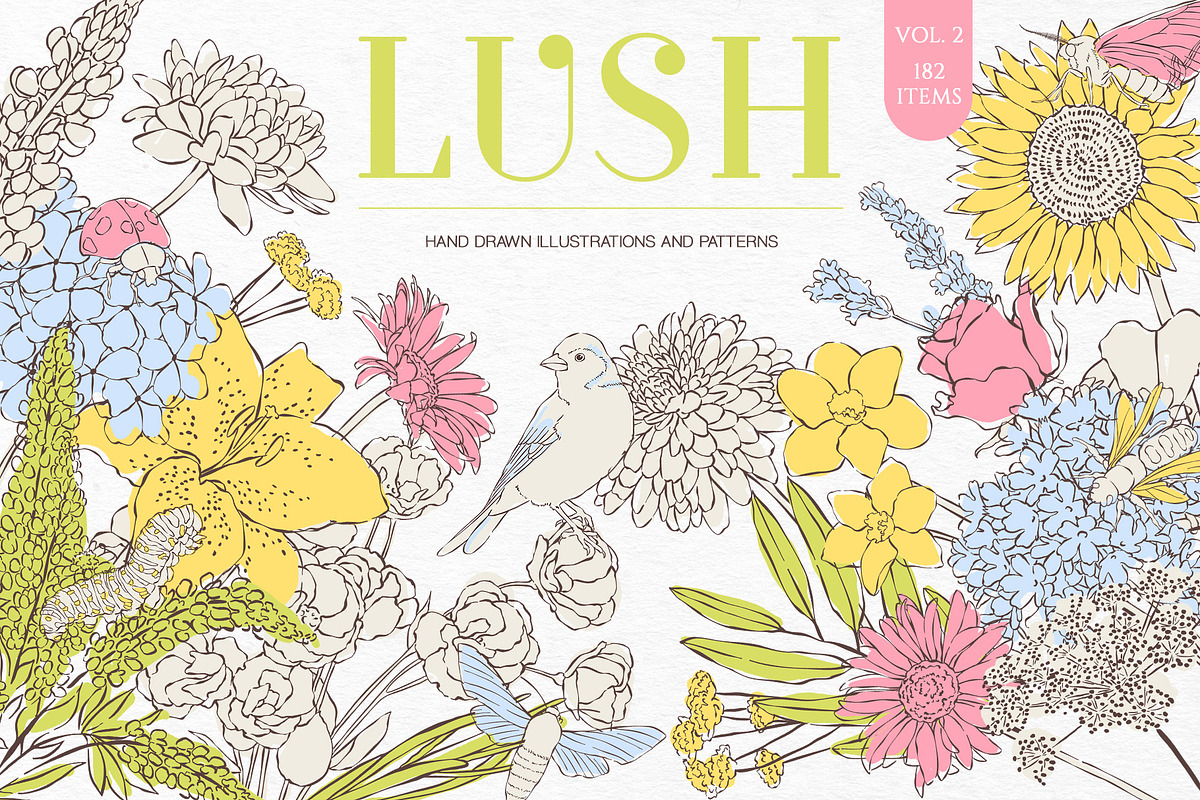 Lush Vol. 2 Collection, a Seasonal Illustration by GVGraphics (Photo 1 of 21)
