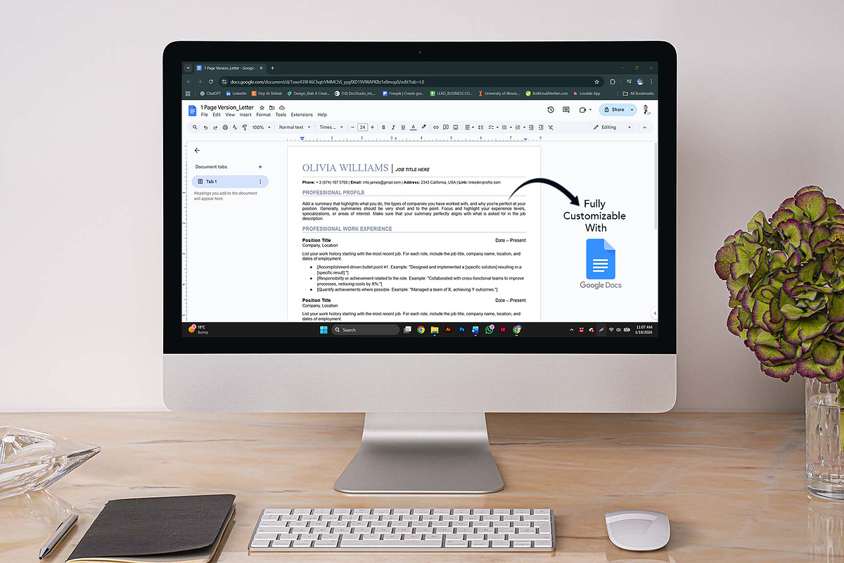 ATS Resume Template in word, docs, a Resume Template by Design_Xlab (Photo 5 of 10)