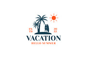 Summer Vacation Beach Logo Bundle, a Branding & Logo Template by Dyn Studio (Thumbnail 5 of 6)