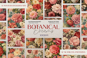 Botanical Dreams Posters And Pattern