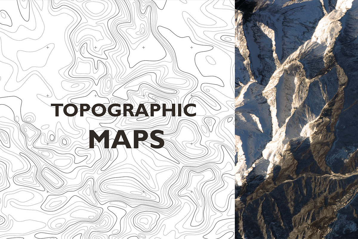 Topographic map, a Texture Graphic by Lina_Lisichka (Photo 1 of 6)